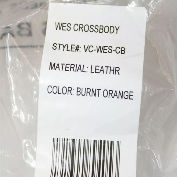 FOR LIZ NEW VINCE CAMUTO WES CROSSBODY ORANGE BROWN 🍊/SILVER - Picture 10 of 12